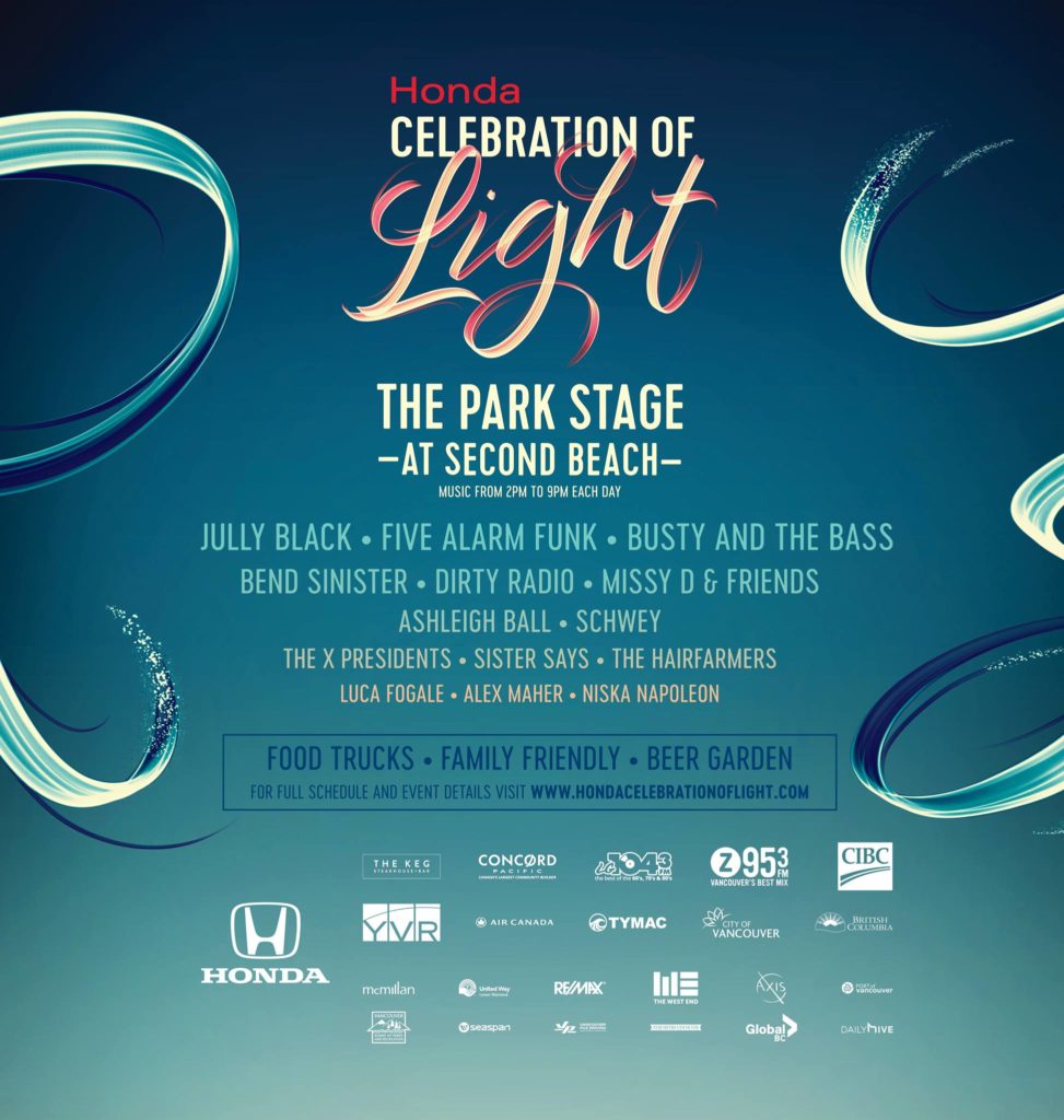 Honda Celebration of Light announced The Park Stage at Second Beach