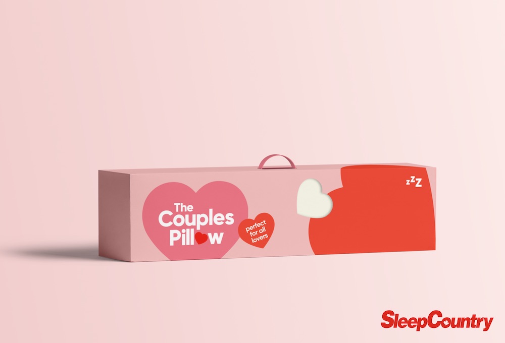 Sleep Country's Couples Pillow 2019's cheekiest Valentine's Day