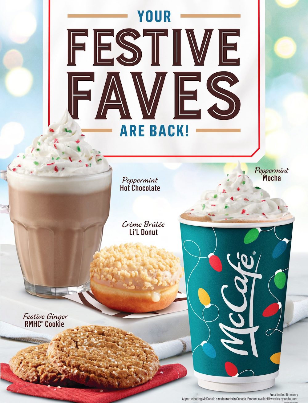 McDonald’s Canada Launches Limited Time Festive Menu for Holiday Season