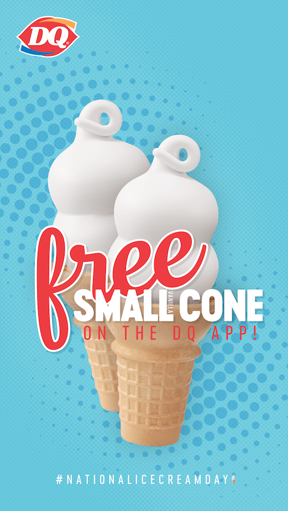 DQ celebrates National Ice Cream Day with a free small vanilla cone on